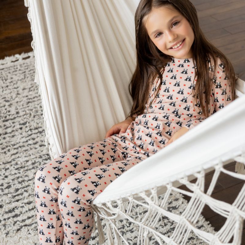 Panda Loungewear Set - Pink