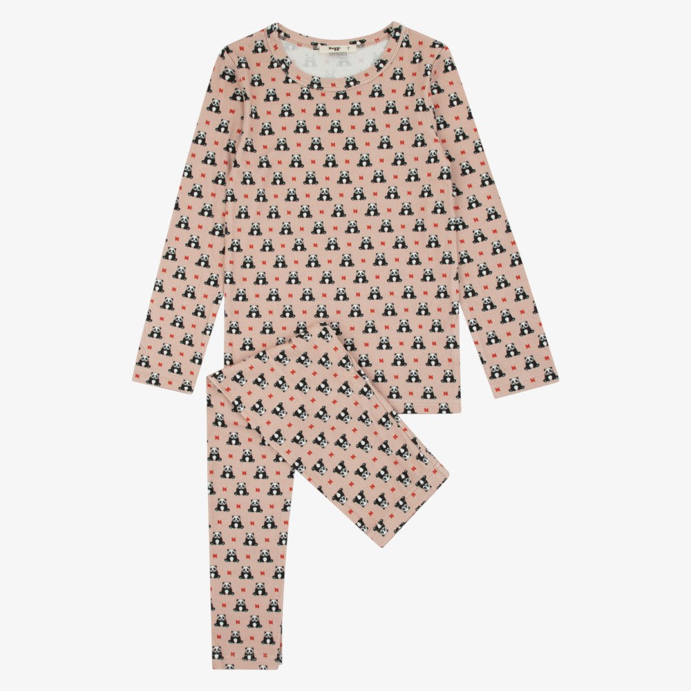 Panda Loungewear Set - Pink