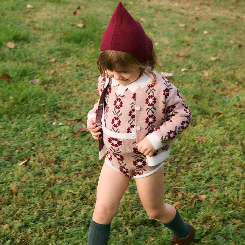 Corduroy Bonnet - Burgundy
