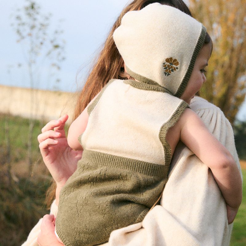Embroided Bonnet - Green
