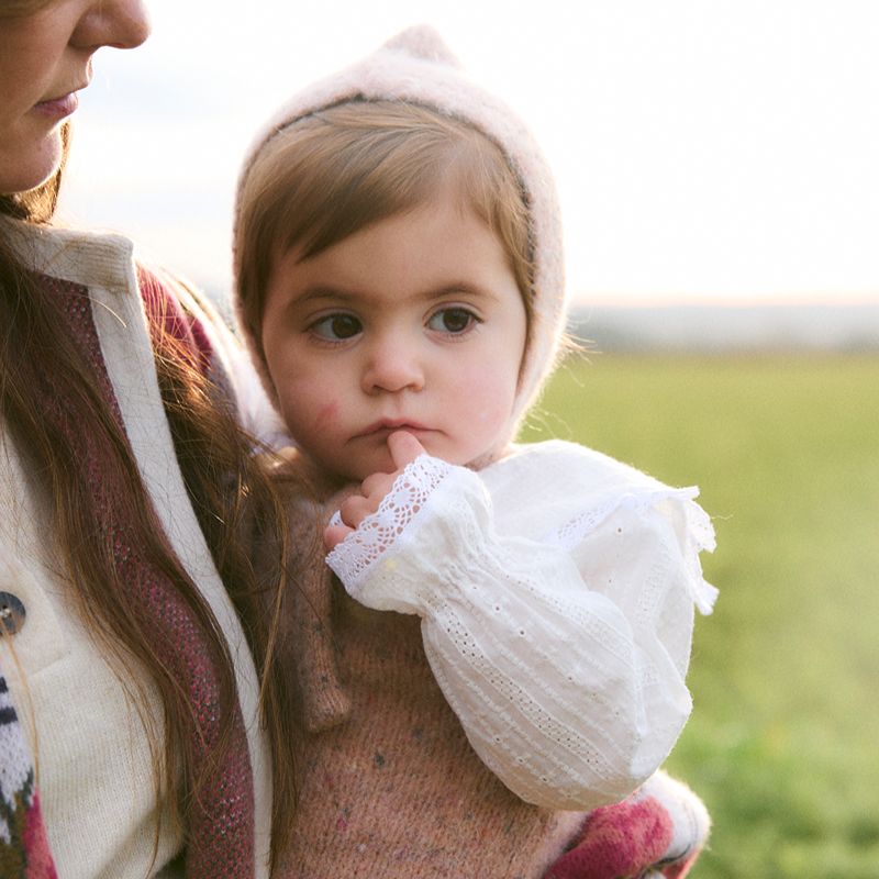 Knit Bonnet - Light Pink