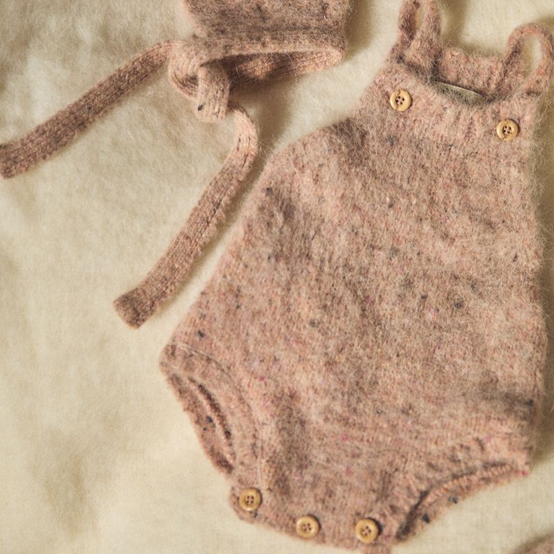 Knit Romper - Light Pink