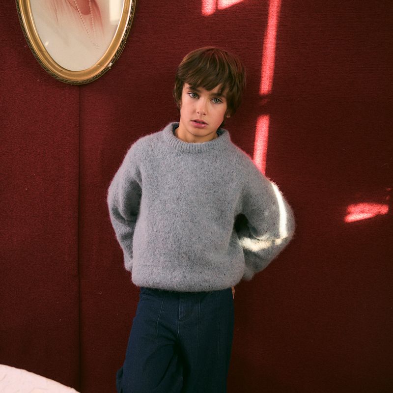 Knit Sweater - Light Blue