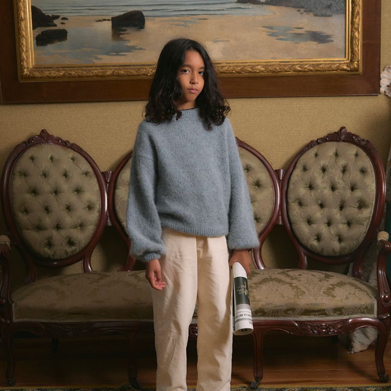 Knit Sweater - Light Blue