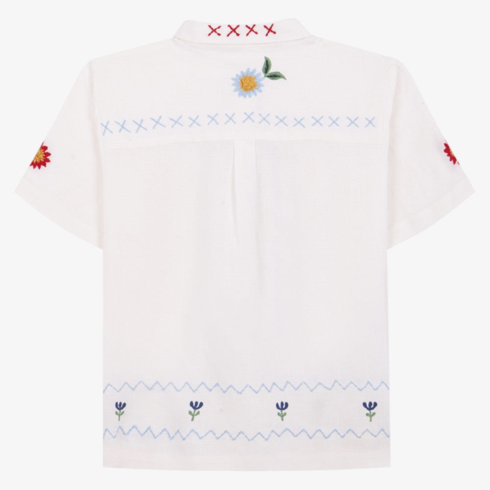 Embroidered Blouse - White