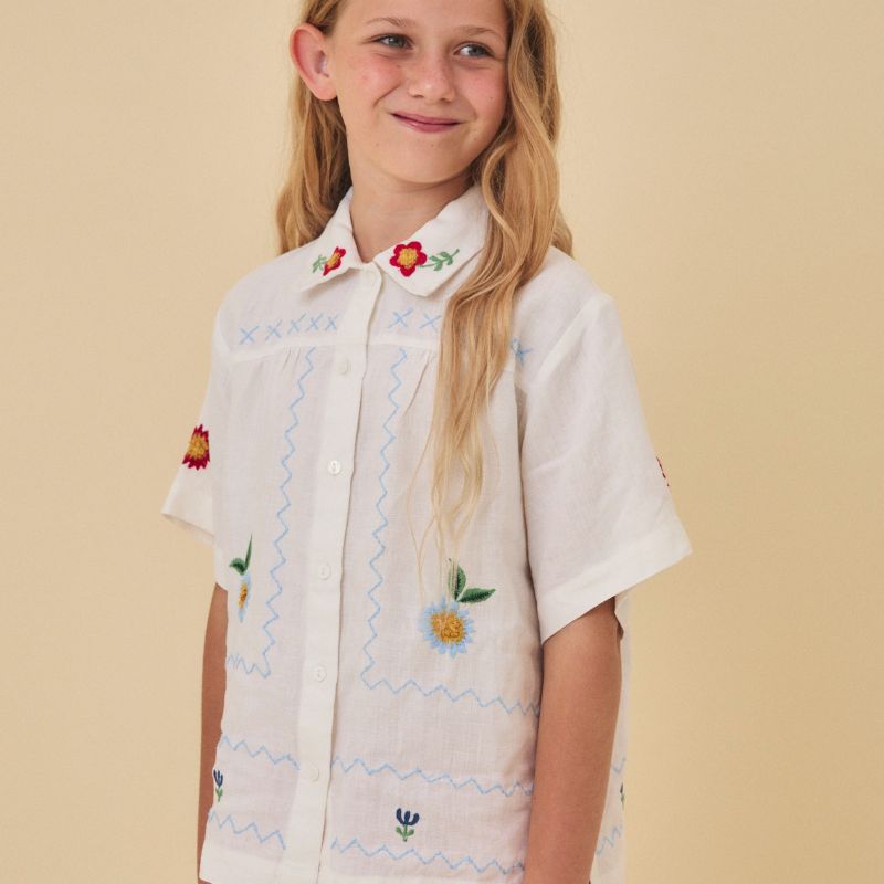 Embroidered Blouse - White