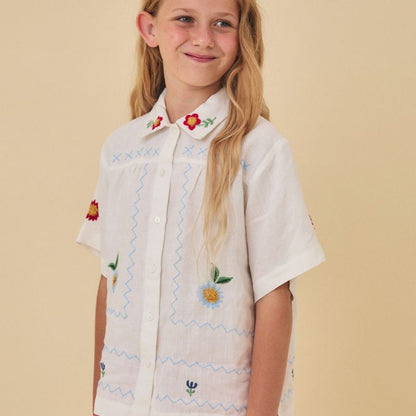 Embroidered Blouse - White