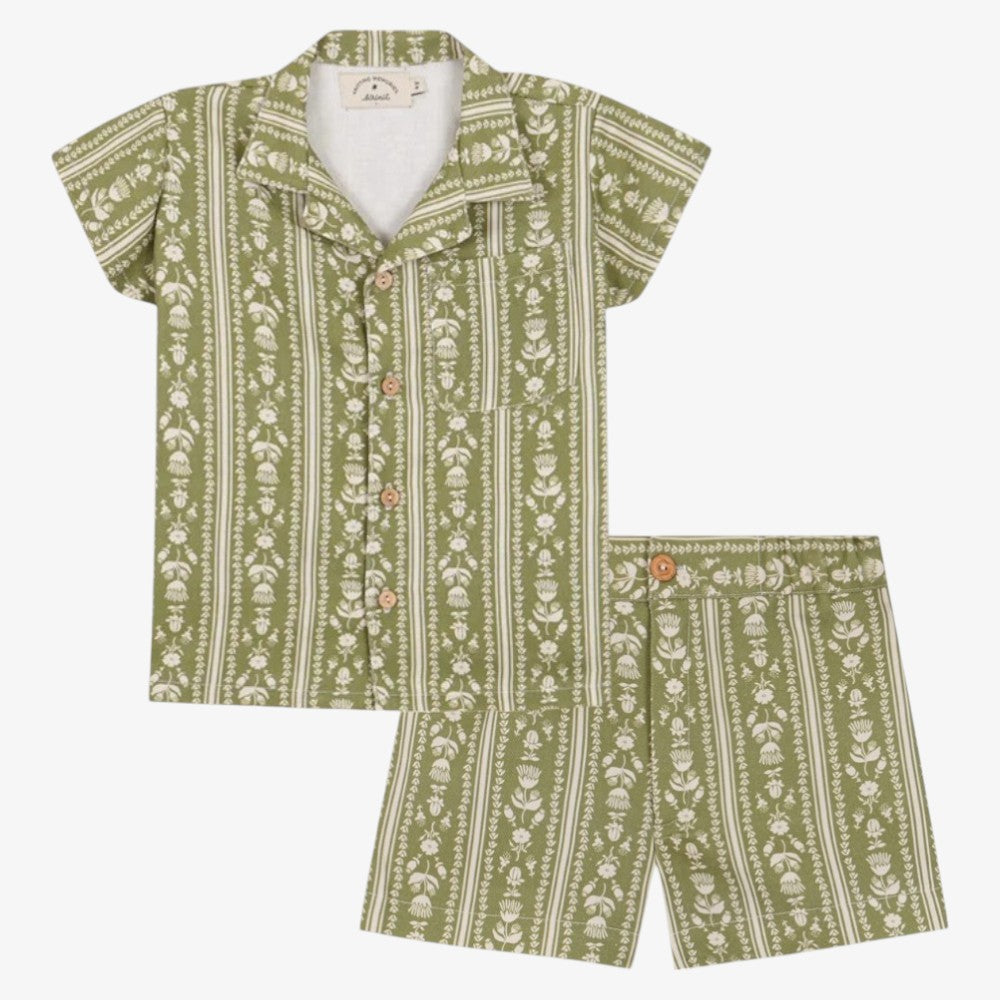 Loiba Shirt And Shorts - Green