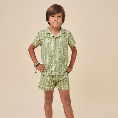 Loiba Shirt And Shorts - Green