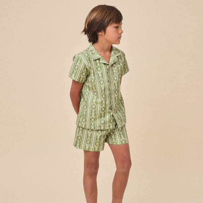 Loiba Shirt And Shorts - Green