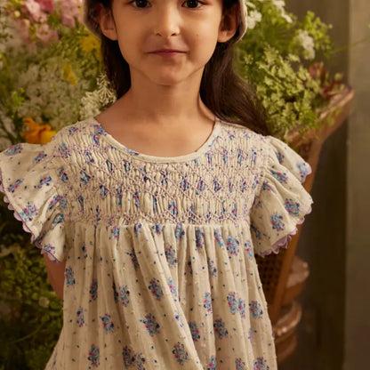 Floral Dress - Cream