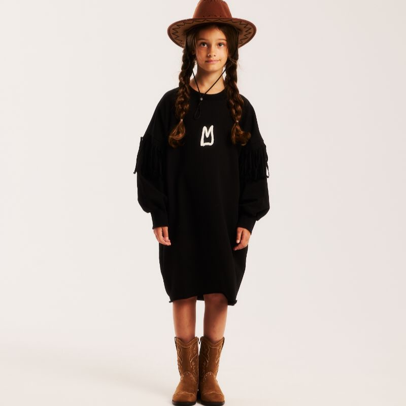 Fringe Dress - Black