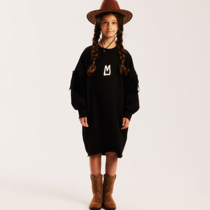 Fringe Dress - Black