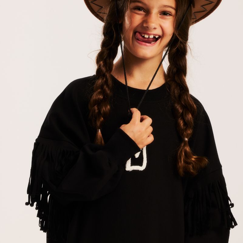 Fringe Dress - Black