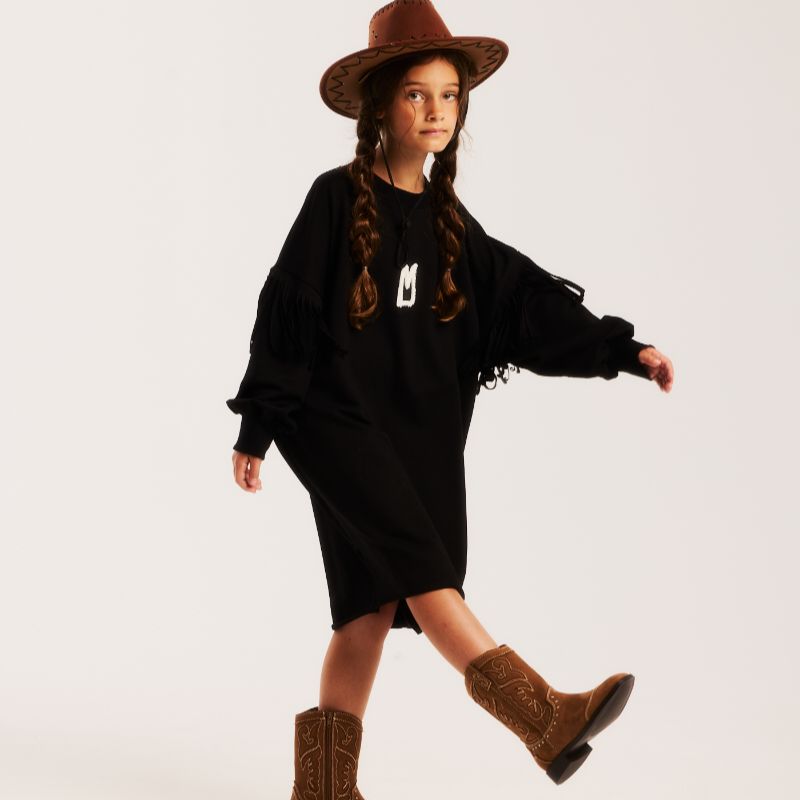 Fringe Dress - Black