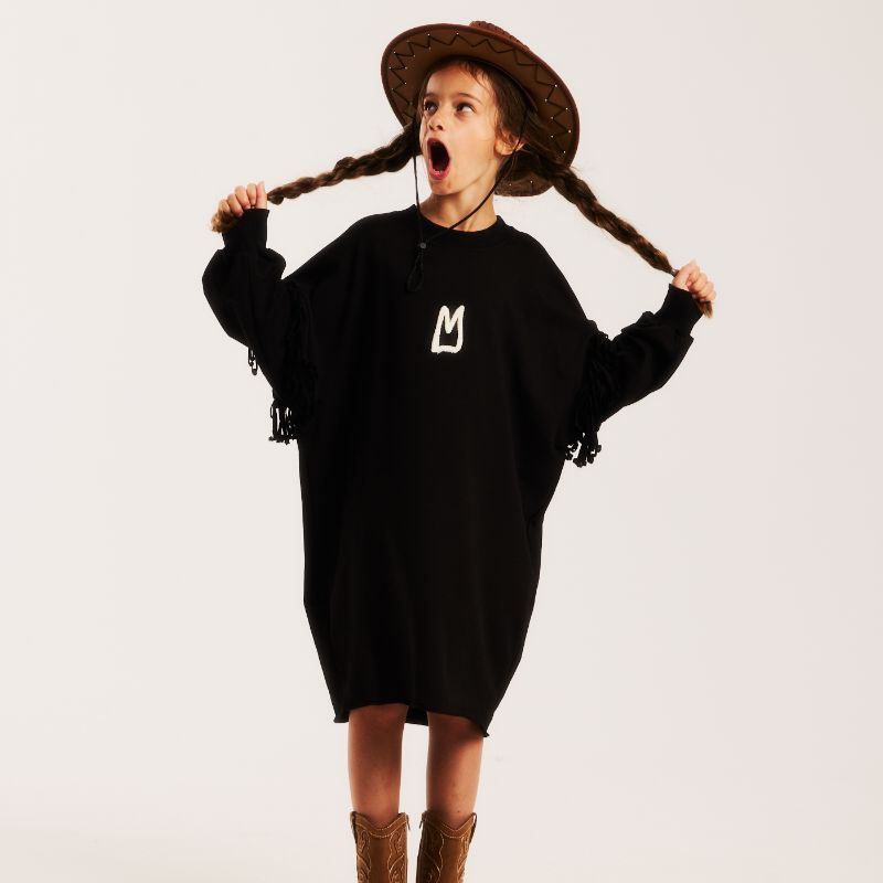 Fringe Dress - Black