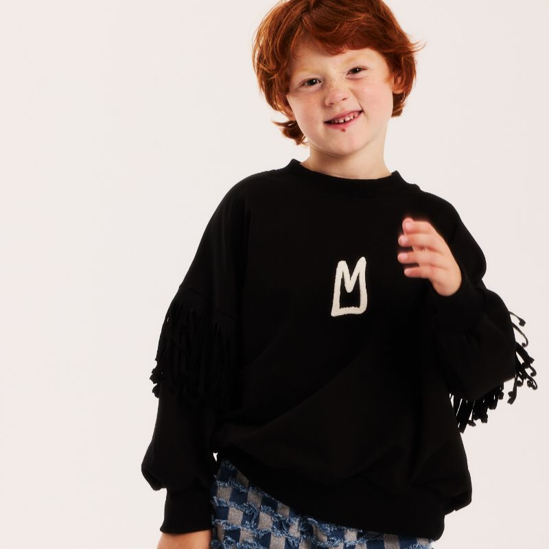 Fringe Sweatshirt - Black