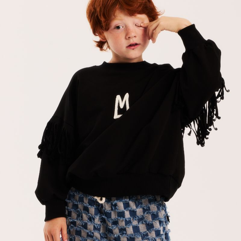 Fringe Sweatshirt - Black