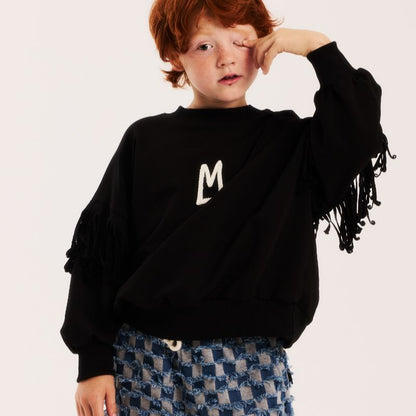 Fringe Sweatshirt - Black