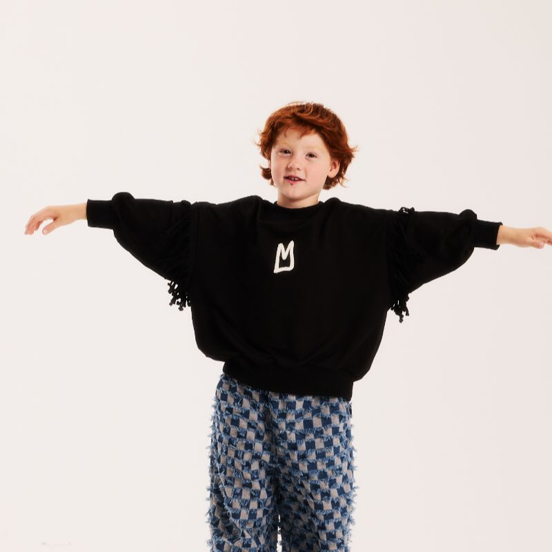 Fringe Sweatshirt - Black