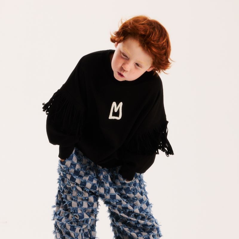 Fringe Sweatshirt - Black
