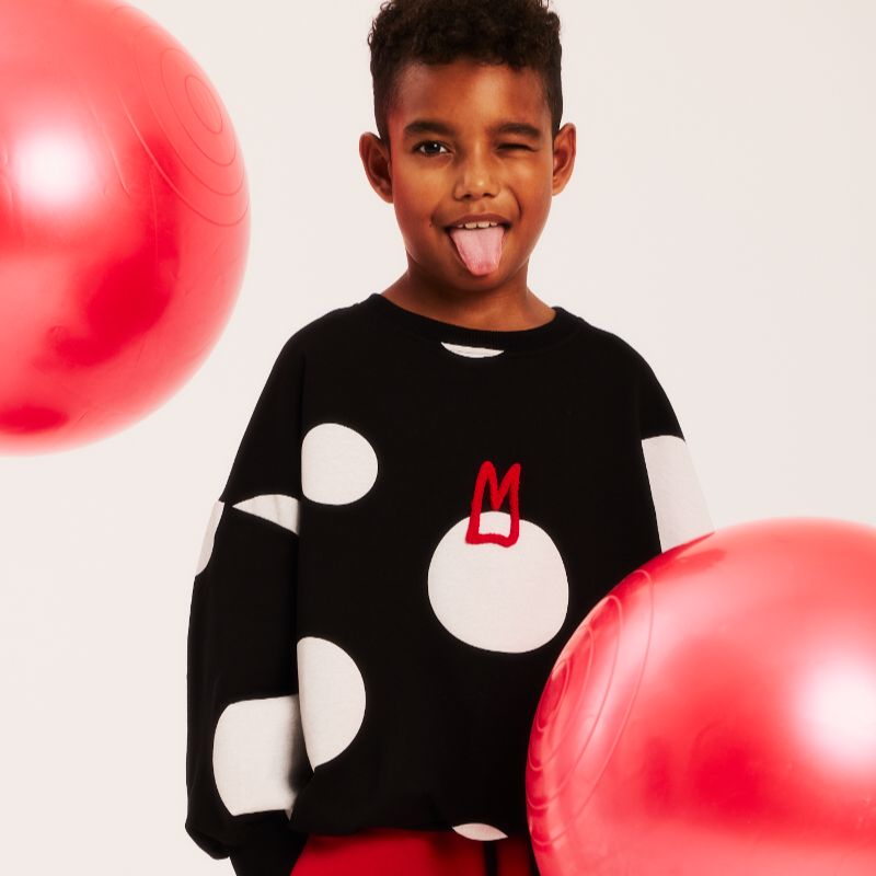 Dot Sweatshirt - Black