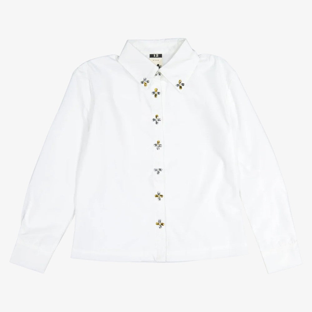 Embellished Blouse - White