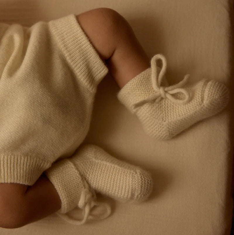 Booties Small Fold - Ivory