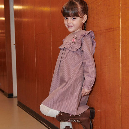 Check Dress - Rose