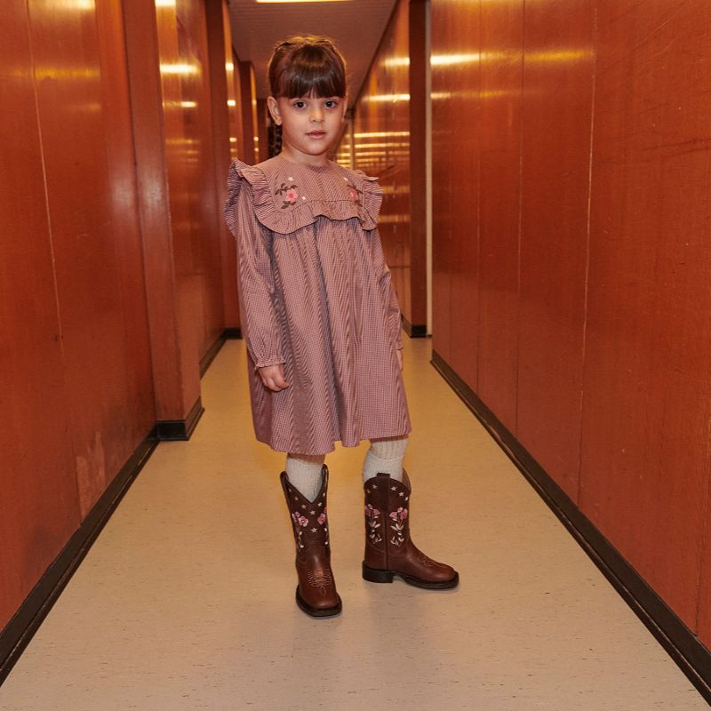 Check Dress - Rose