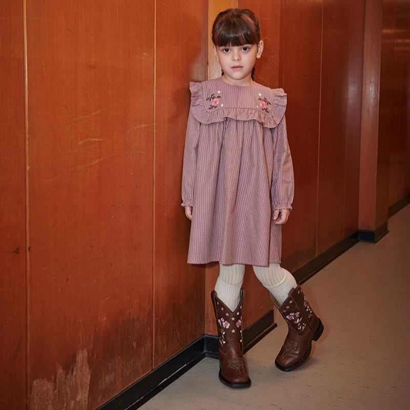 Check Dress - Rose