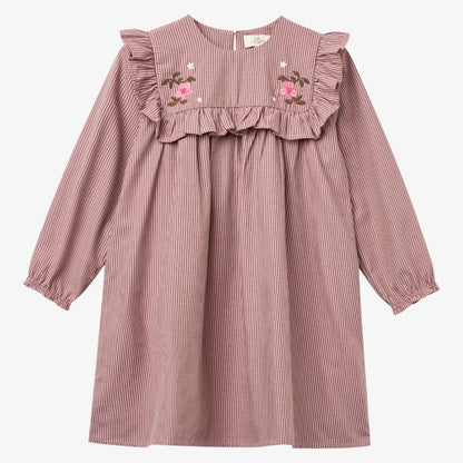 Check Dress - Rose