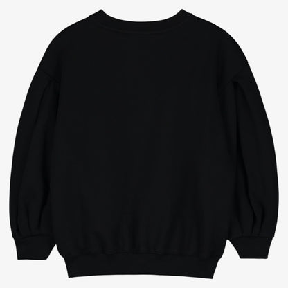 Rose Print Sweatshirt - Black
