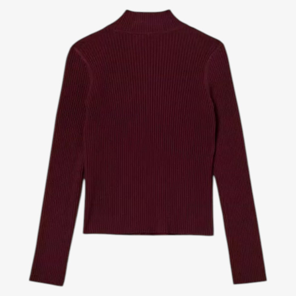 Knit Turtleneck - Burgundy