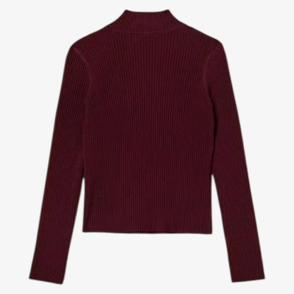 Knit Turtleneck - Burgundy