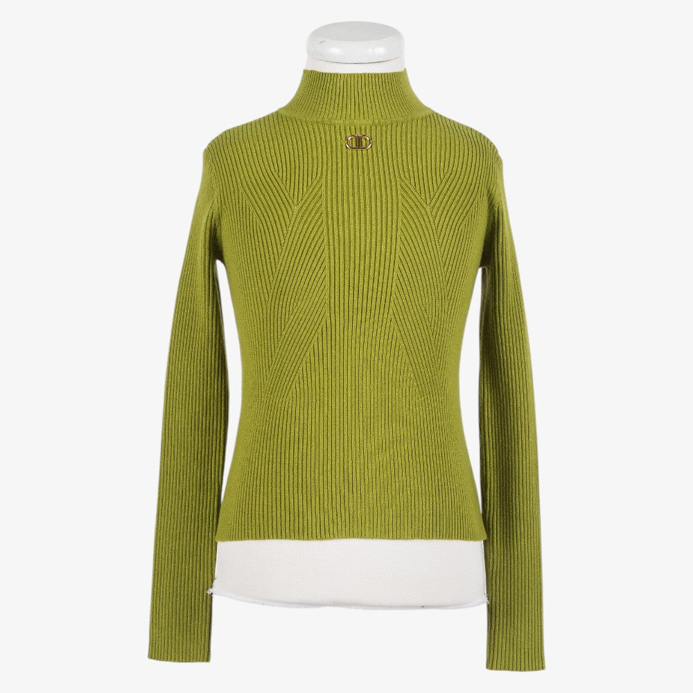 Knit Turtleneck - Olive Oil