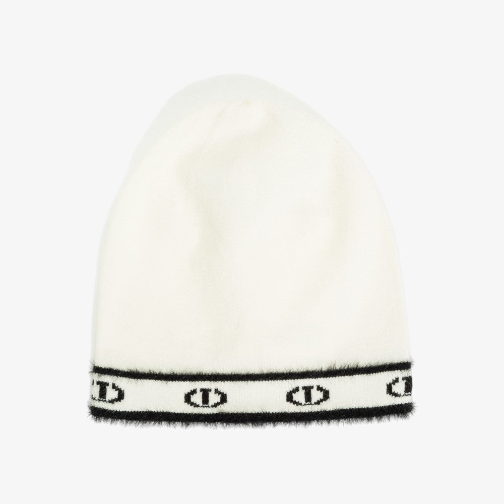 Oval T Hat - White/black