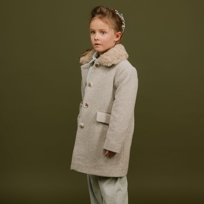 Perla Coat - White & Gold