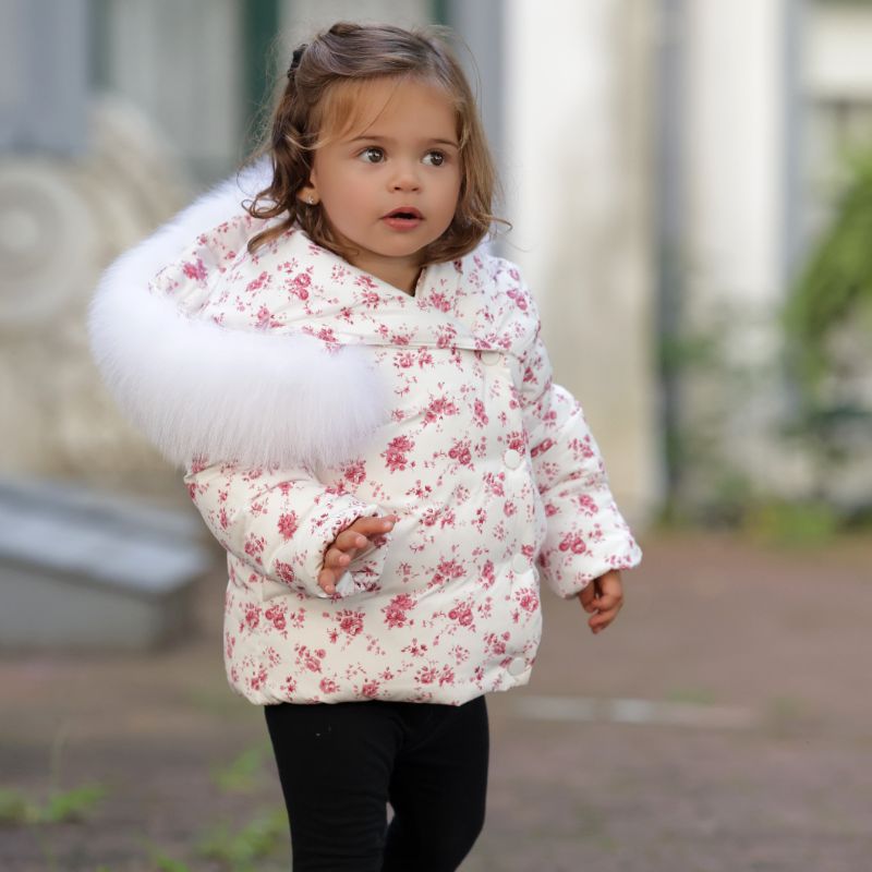 Floral Coat - Red