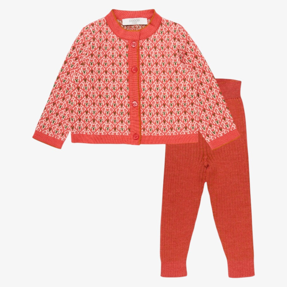 Neol Cardigan And Leggings - Pink