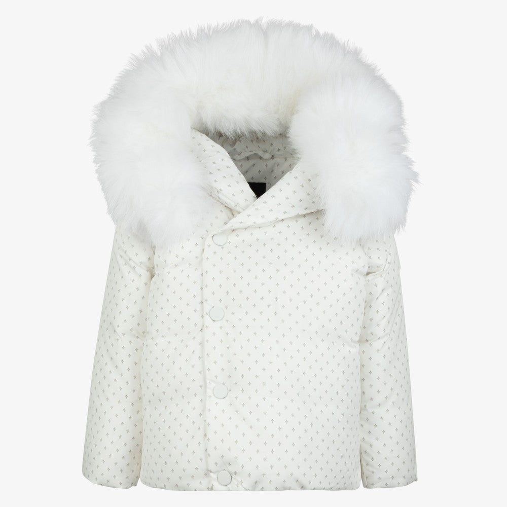 Print Coat - Beige