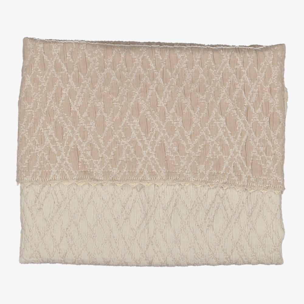 Quilted Blanket - Ivory&amp;beige