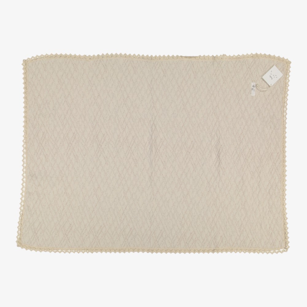 Quilted Blanket - Ivory&amp;beige