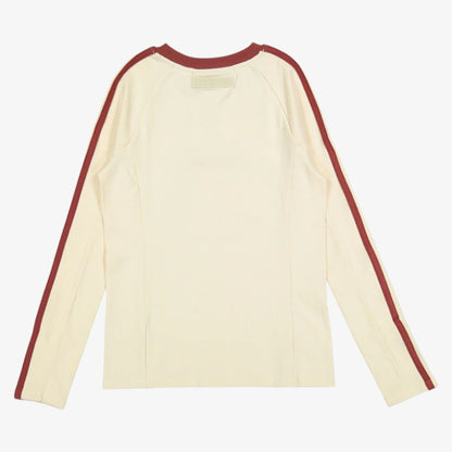 Stripe Sleeve Tee - Cream &amp; Rust