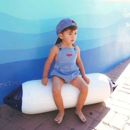 BB Nautical Romper - Blue Denim