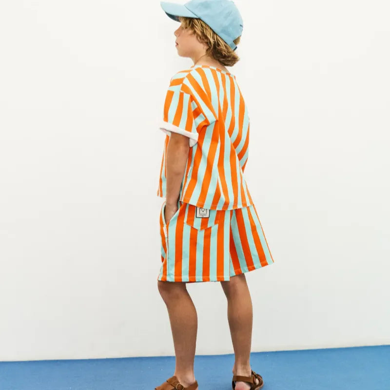 Stripe T-Shirt - Orange