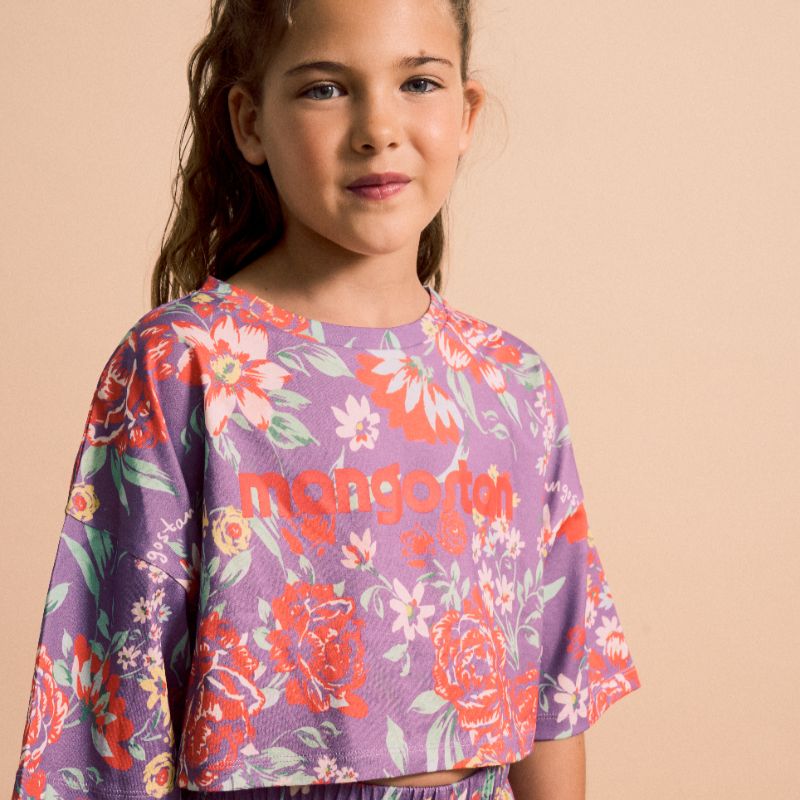 Vintage Flower Top - Purple