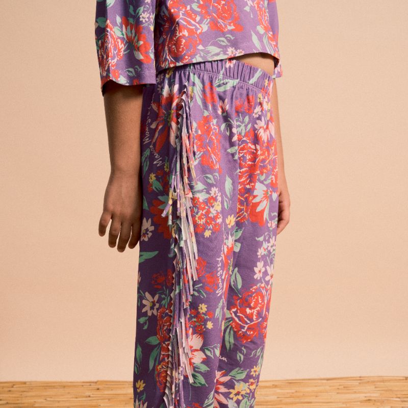 Vintage Flower Top - Purple