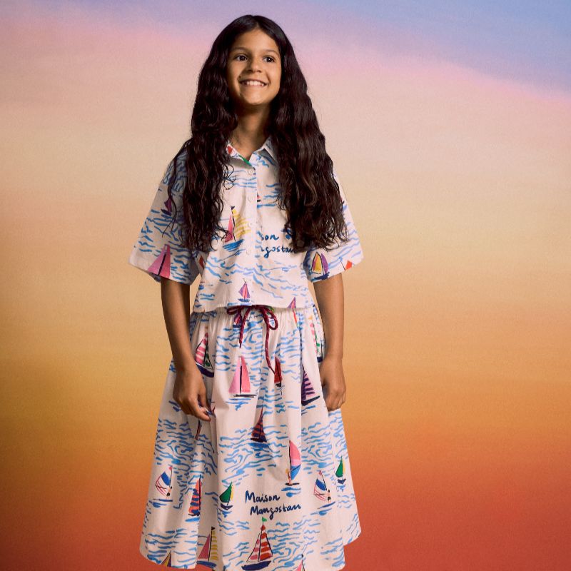 Barcos Cropped Shirt - White