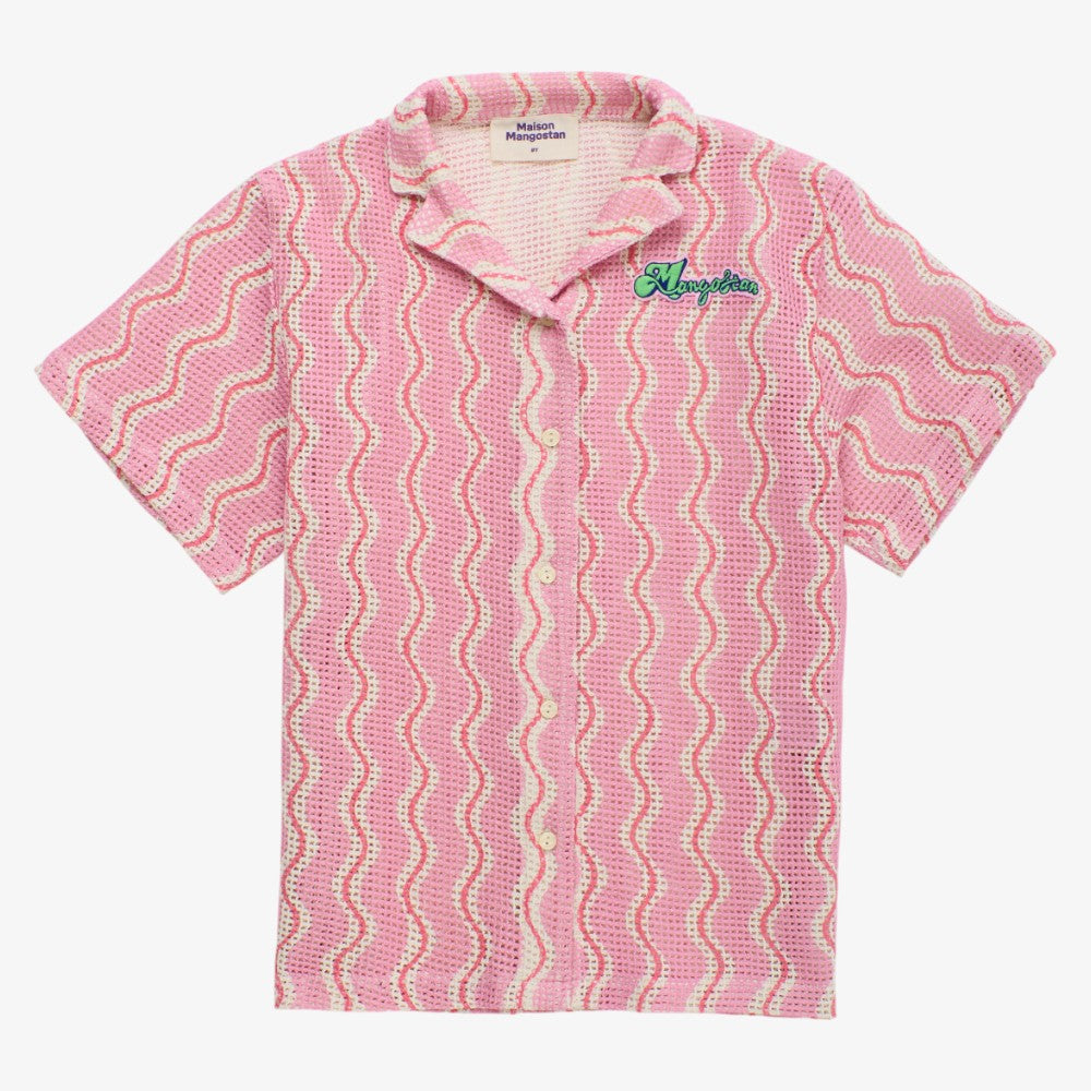 Wavy Mesh Shirt - Lilac